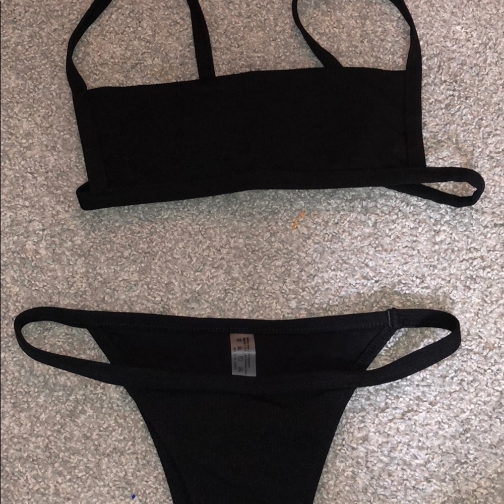 black bikini set